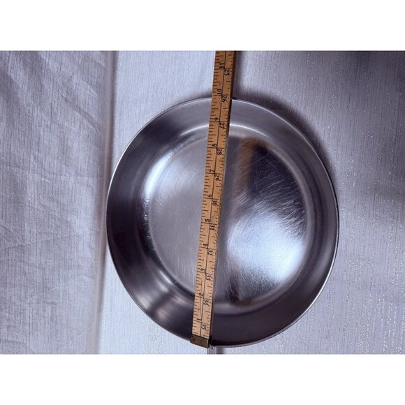 Vintage 1801 Revere Ware Frying Pan 10" Copper Bottom Skillet with Lid 2363973 - Picture 7 of 9